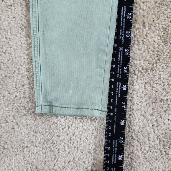 American Eagle Next Level Stretch Hi-Rise Jegging Jean Green Blue Denim 4 - Picture 10 of 12